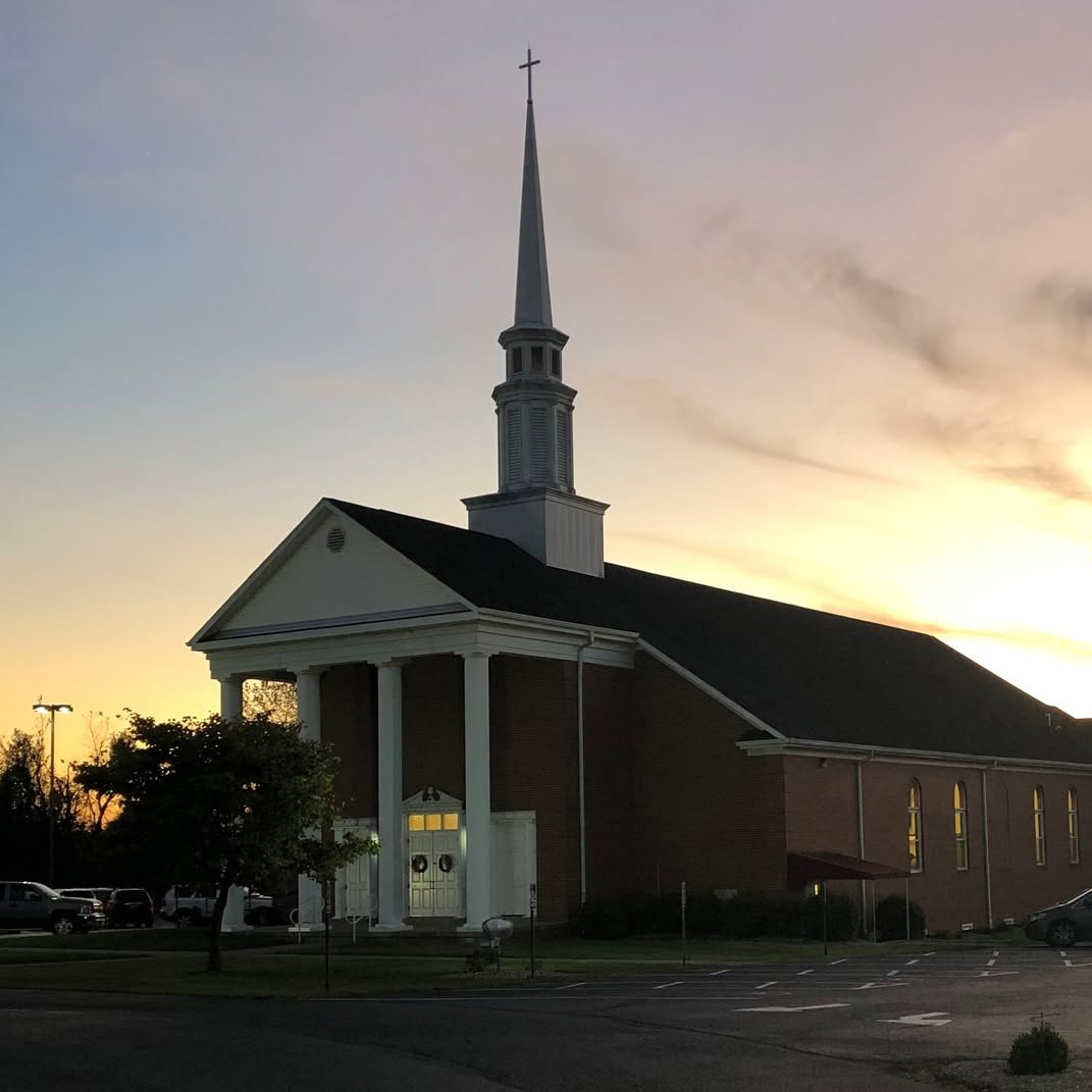 Northside Baptist Church at sunset